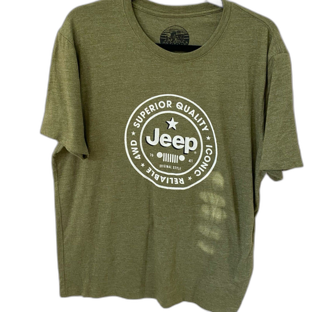 Jeep T-Shirt Men’s Size L Color Green Lucky Brand Graphic Tee